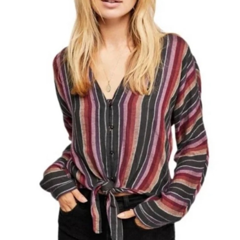 Rails Sloane Brava Stripe Top Blouse Size XS